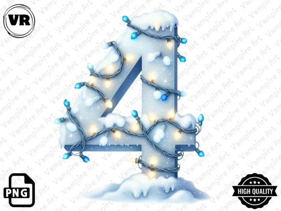 Download Holiday Typeface and Number Clipart PNG - Holiday Collection