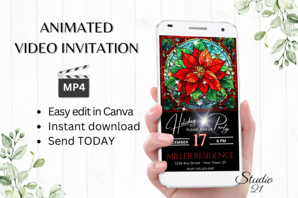 Download Digital Holiday Party Invitation - Holiday Collection